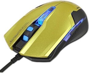 "e-blue" мышь auroza g, 3000dpi, оптическая, 6 кнопок, кабель usb, зеленая цена и информация | Мыши | 220.lv