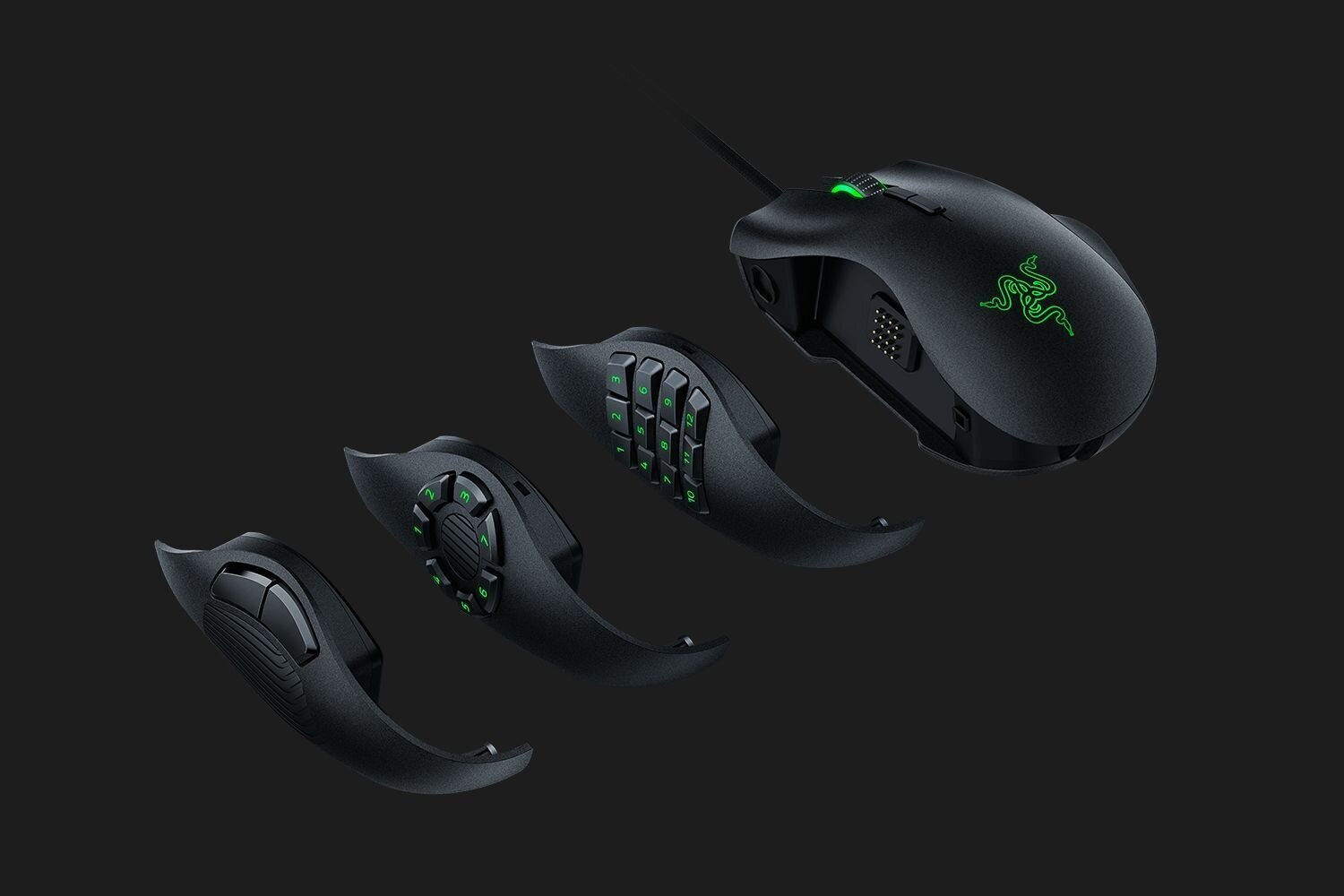 Razer Naga Trinity, melns цена и информация | Peles | 220.lv