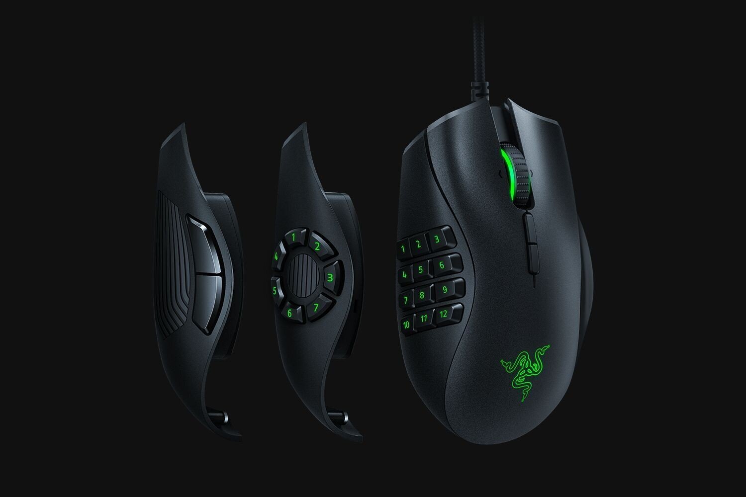 Razer Naga Trinity, melns cena un informācija | Peles | 220.lv