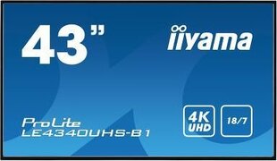 Iiyama LE4340UHS-B1 цена и информация | Мониторы | 220.lv