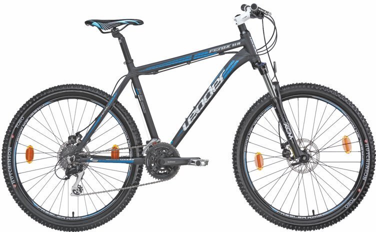 Kalnu velosipēds Leader Mtb Fenix 26", pelēks/zils цена и информация | Velosipēdi | 220.lv