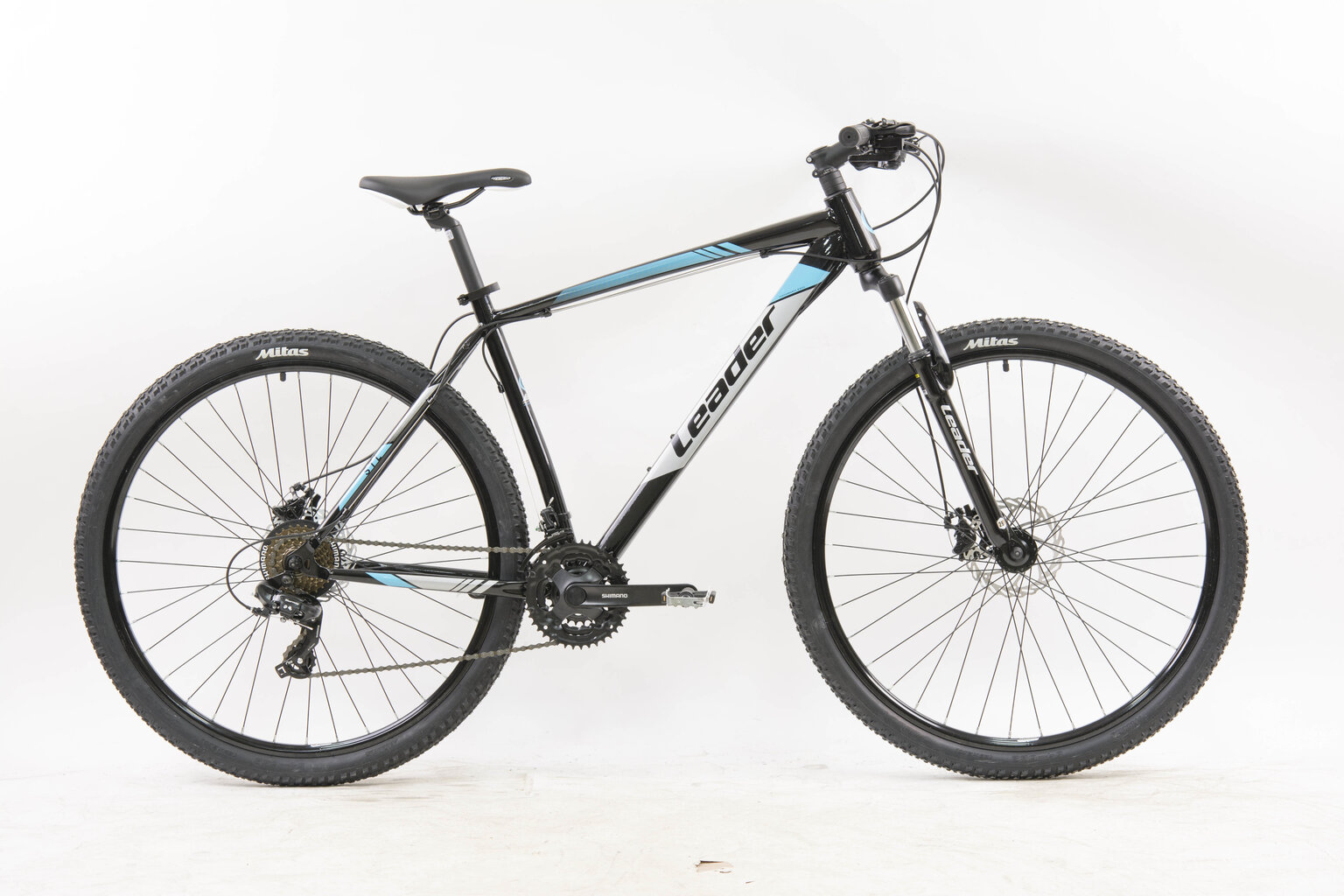 Kalnu velosipēds Leader STL SF 26", melns/zils cena un informācija | Velosipēdi | 220.lv