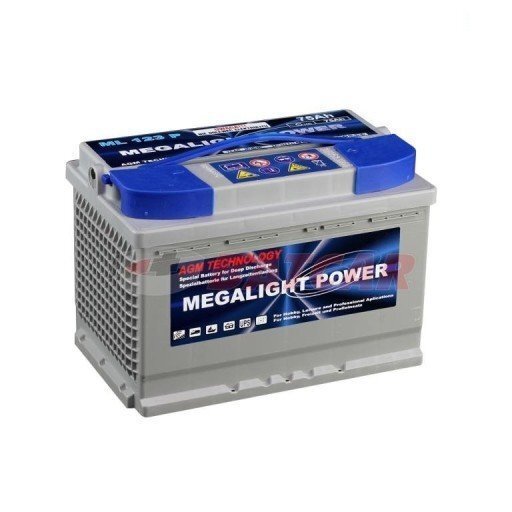 Dziļās izlādes akumulators Start AGM MEGALIGHT 75Ah цена и информация | Akumulatori | 220.lv