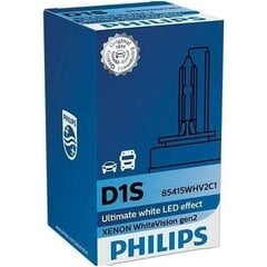 PHILIPS D1S 5000k Xenon White VISION GEN2 spuldze cena un informācija | Auto spuldzes | 220.lv