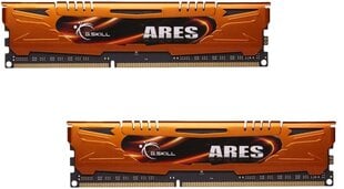 G.Skill DDR3 8Гб (4Гбx2) 1600МГц, CL9, Ares LowProfile AB Dual (F3-1600C9D-8GAB) цена и информация | Оперативная память (RAM) | 220.lv