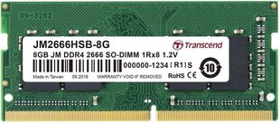 Transcend SODIMM DDR4 8GB, 2400MHz (JM2666HSB-8G) цена и информация | Оперативная память (RAM) | 220.lv