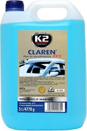 Ziemas logu šķidrums K2 CLAREN, 5L cena un informācija | Vējstiklu un dzesēšanas šķidrumi | 220.lv