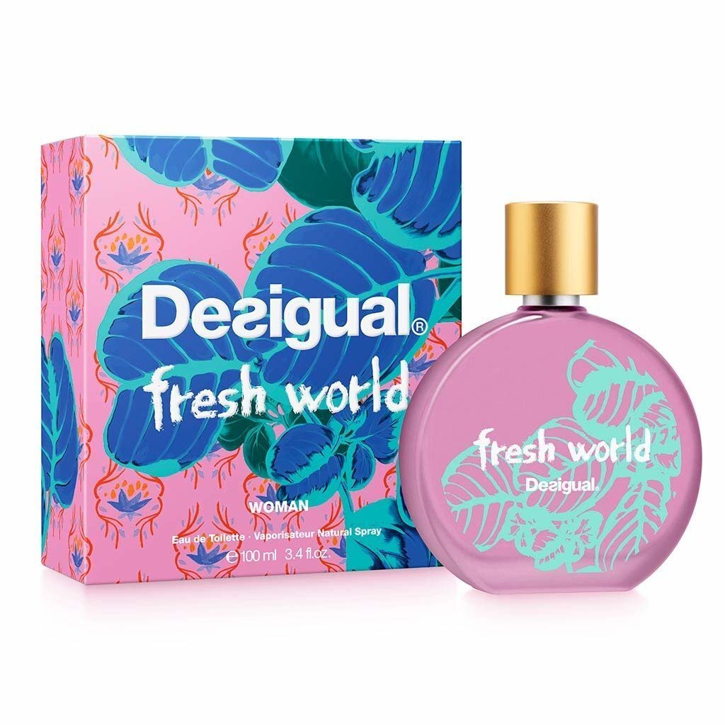 Tualetes ūdens Desigual Fresh World EDT sievietēm 100 ml цена и информация | Sieviešu smaržas | 220.lv