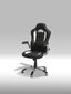Spēļu krēsls FurnHouse Speedy 3, melns/balts cena un informācija | Biroja krēsli | 220.lv