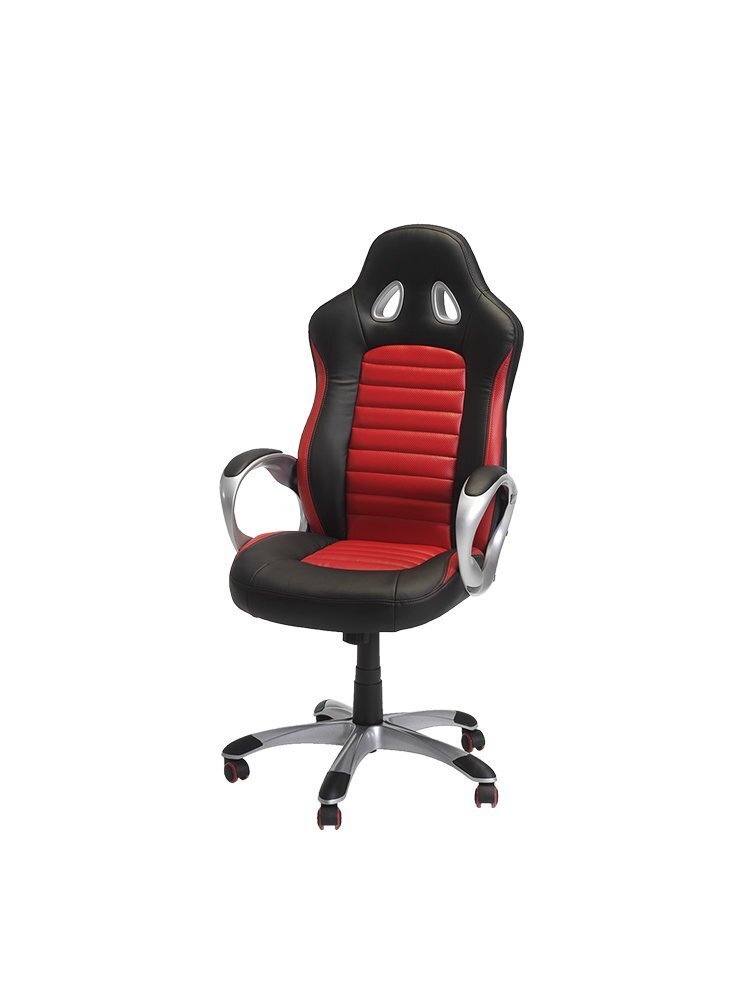Spēļu krēsls FurnHouse Speedy 2, melns/sarkans cena un informācija | Biroja krēsli | 220.lv