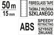 Rulete stikla audums, ģeodēziskā III klase 50mx15mm Yato YT-71541 cena un informācija | Rokas instrumenti | 220.lv