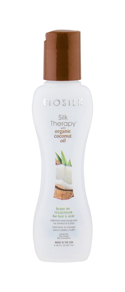 Neskalojams matu kondicionieris Farouk Systems Biosilk Silk Therapy with Coconut 67 ml cena un informācija | Matu kondicionieri, balzāmi | 220.lv