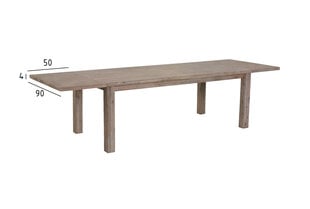 Papildu galda virsma galdam FurnHouse Alaska, 50x90 cm, brūna cena un informācija | Virtuves galdi, ēdamgaldi | 220.lv