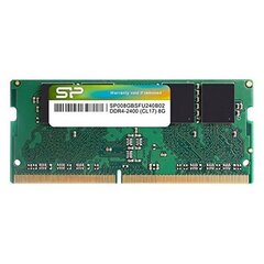 Silicon Power DDR4 SODIMM 8GB 2400MHz CL17 (SP008GBSFU240B02) цена и информация | Оперативная память (RAM) | 220.lv