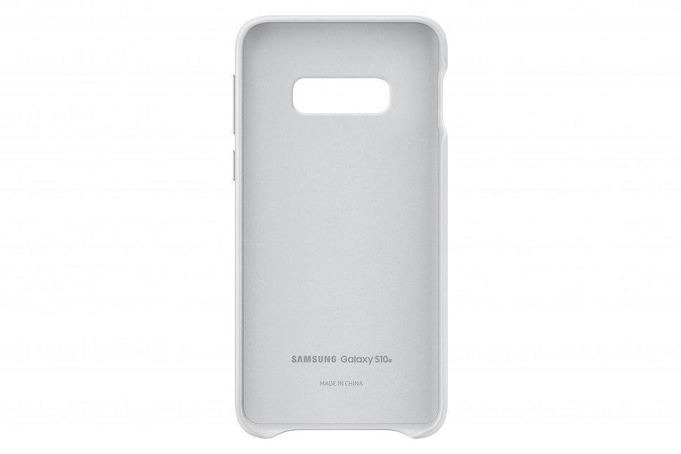 Samsung EF-VG970LWE Oriģināls Ādas aizmugures maks-apvalks priekš Galaxy S10e (G970) Balts цена и информация | Telefonu vāciņi, maciņi | 220.lv