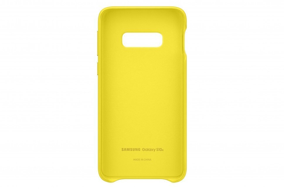 Samsung EF-VG970LYEGWW ādas maciņš Samsung G970 Galaxy S10e dzeltens cena un informācija | Telefonu vāciņi, maciņi | 220.lv