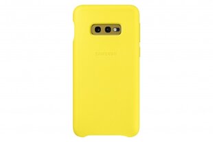 Кожаный чехол Samsung EF-VG970LYEGWW для Samsung G970 Galaxy S10e, желтый цена и информация | Чехлы для телефонов | 220.lv