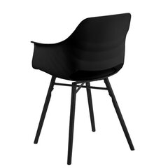 2 krēslu komplekts Ramona, melns cena un informācija | Virtuves un ēdamistabas krēsli | 220.lv