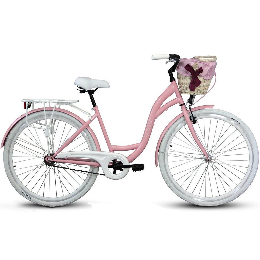 Sieviešu pilsētas velosipēds Goetze Colours 28", balts/rozā cena un informācija | Velosipēdi | 220.lv