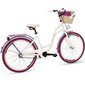 Sieviešu pilsētas velosipēds Goetze Colours 26", balts/violets cena un informācija | Velosipēdi | 220.lv