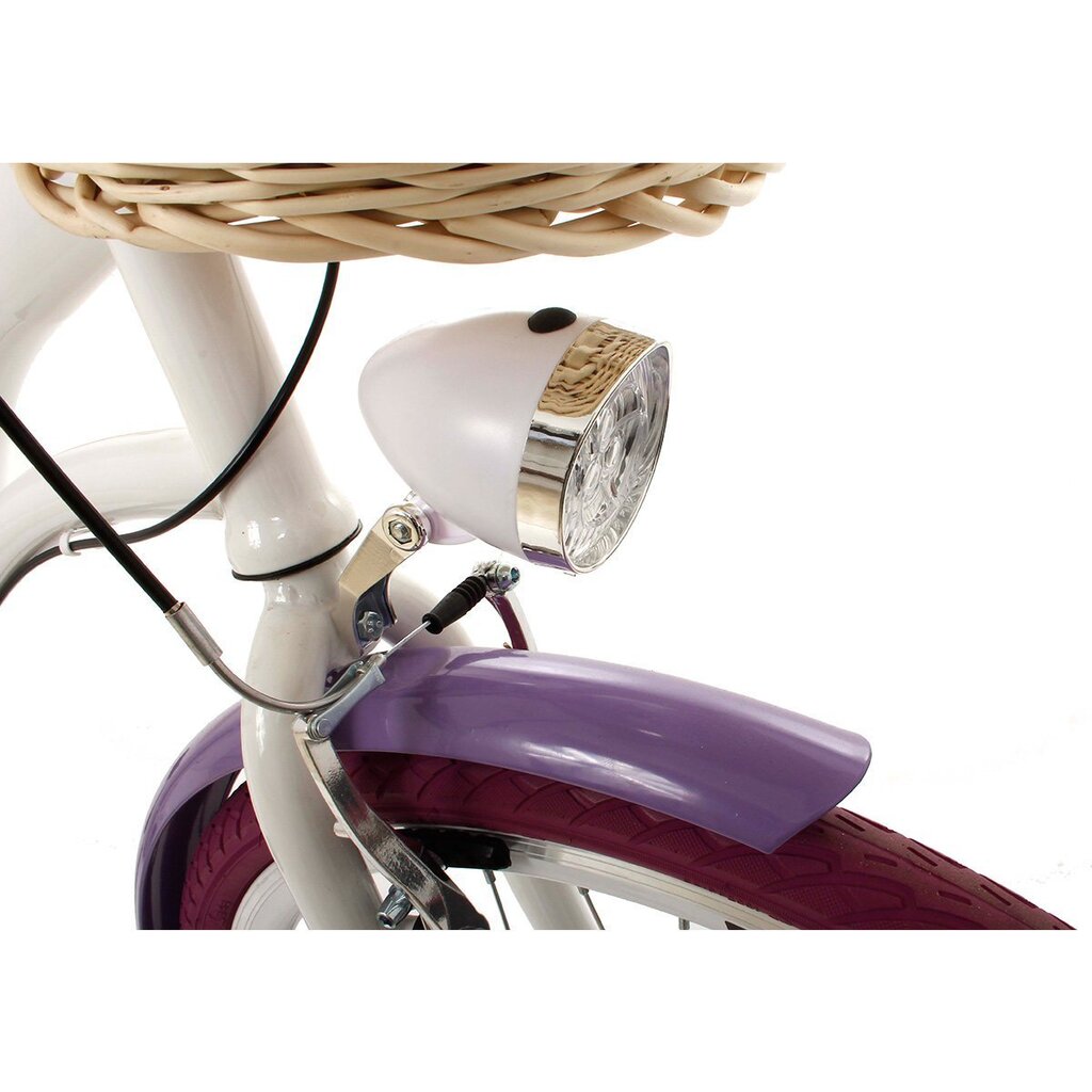Sieviešu pilsētas velosipēds Goetze Colours 26", balts/violets cena un informācija | Velosipēdi | 220.lv