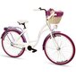 Sieviešu pilsētas velosipēds Goetze Colours 26", balts/violets цена и информация | Velosipēdi | 220.lv