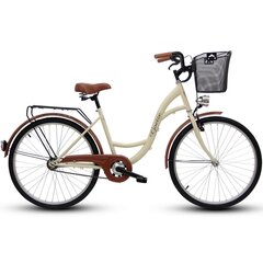 Pilsētas velosipēds Goetze Eco 26", krēmkrāsas kaina ir informacija | Velosipēdi | 220.lv