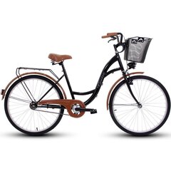 Pilsētas velosipēds Goetze Eco 26", melns/brūns цена и информация | Велосипеды | 220.lv