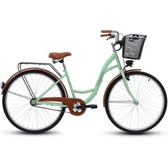 Pilsētas velosipēds Goetze Eco 28", zaļš/brūns цена и информация | Велосипеды | 220.lv