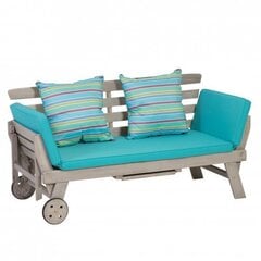 Уличное кресло, 178 см, голубой/коричневый цена и информация | Скамейки | 220.lv