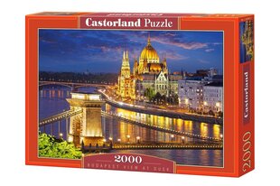 Castorland пазл Budapest view at dusk, 2000 элементов цена и информация | Пазлы | 220.lv