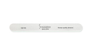 Профессиональная пилочка SINCERO SALON белая 100/180 цена и информация | Средства для маникюра и педикюра | 220.lv