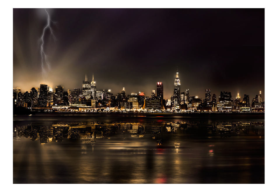 Foto tapete - Storm in New York City cena un informācija | Fototapetes | 220.lv