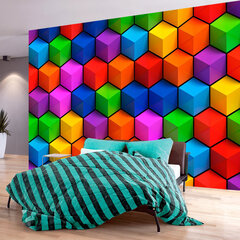 Foto tapete - Colorful Geometric Boxes цена и информация | Фотообои | 220.lv