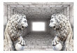 Foto tapete - Stone Lions цена и информация | Fototapetes | 220.lv