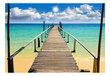 Foto tapete - Beach, sun, bridge cena un informācija | Fototapetes | 220.lv