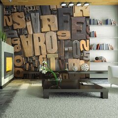 Foto tapete - Wooden letters цена и информация | Фотообои | 220.lv