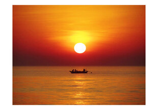 Foto tapete - Sunset with fishing boat cena un informācija | Fototapetes | 220.lv