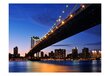 Foto tapete - Manhattan Bridge illuminated at night цена и информация | Fototapetes | 220.lv