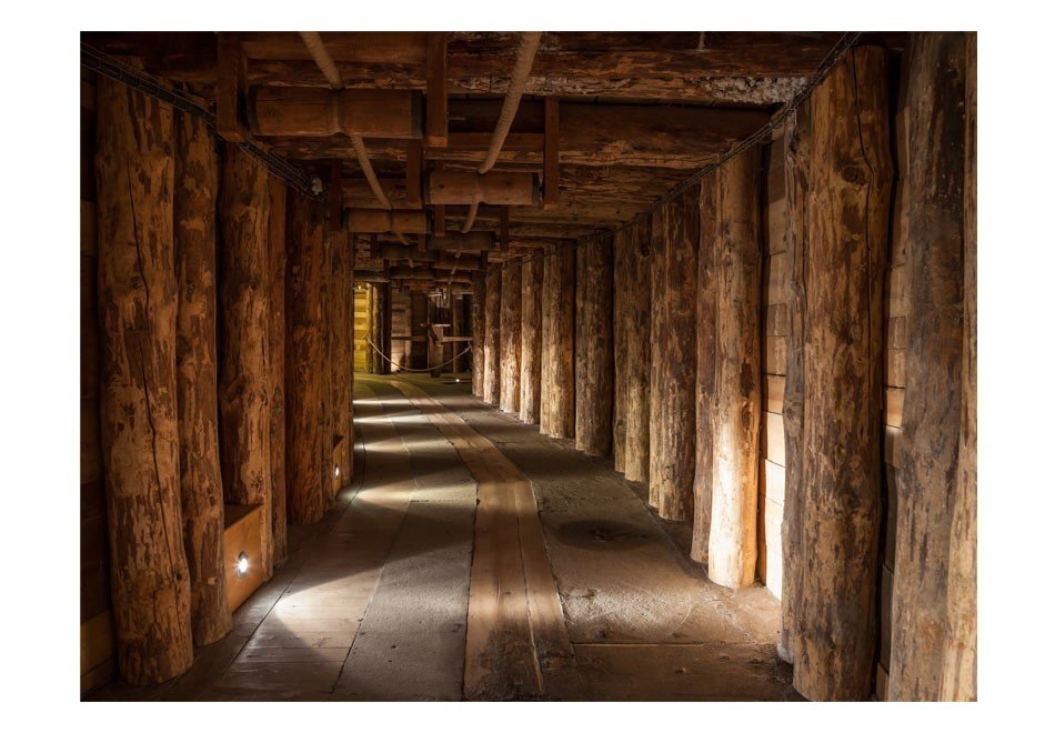 Foto tapete - Wooden passage cena un informācija | Fototapetes | 220.lv
