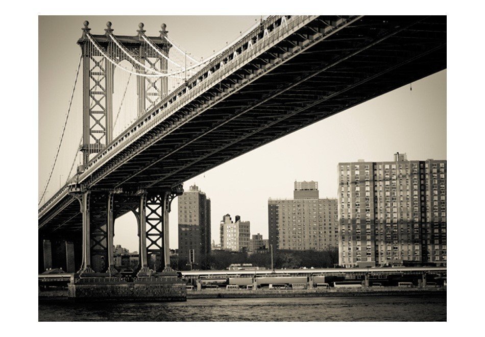 Foto tapete - Manhattan Bridge, New York цена и информация | Fototapetes | 220.lv