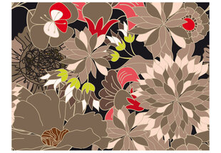 Foto tapete - floral design - gray cena un informācija | Fototapetes | 220.lv