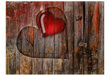 Foto tapete - Heart on wooden background cena un informācija | Fototapetes | 220.lv