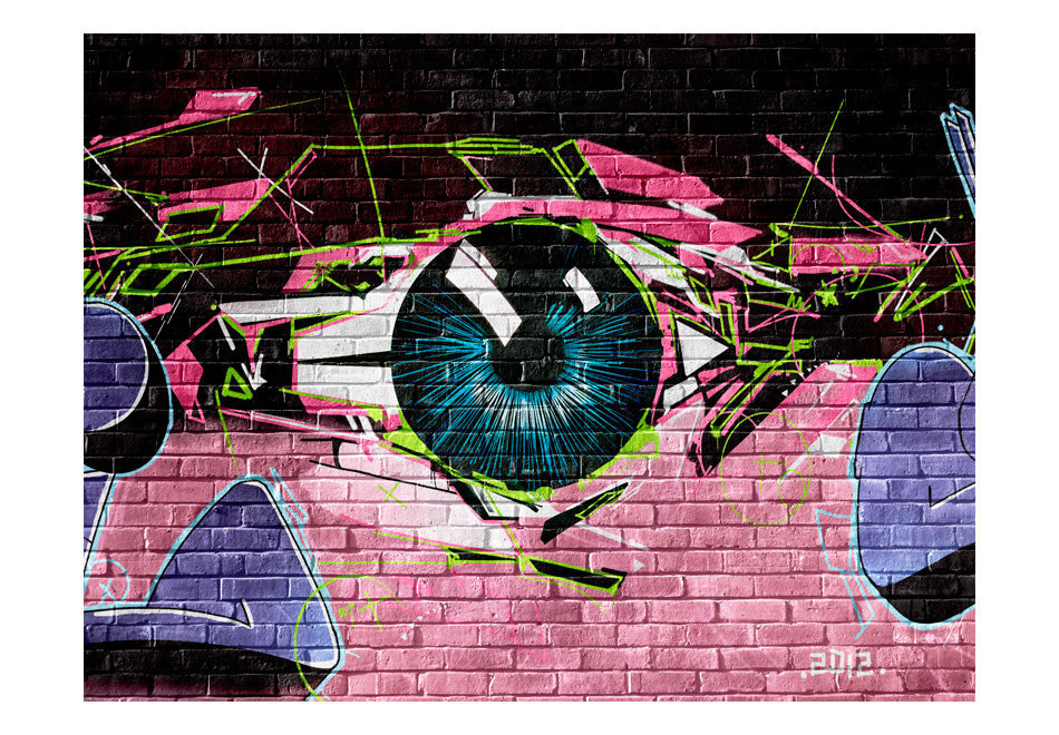 Foto tapete - eye (graffiti) цена и информация | Fototapetes | 220.lv