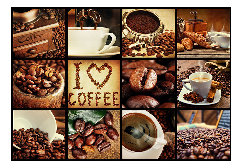 Foto tapete - Coffee - Collage цена и информация | Fototapetes | 220.lv