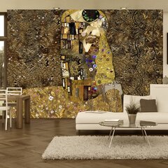 Foto tapete - Klimt inspiration: Golden Kiss cena un informācija | Fototapetes | 220.lv