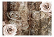 Foto tapete - Old Wood & Roses cena un informācija | Fototapetes | 220.lv