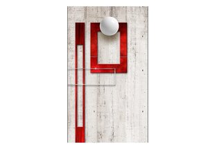 Foto tapete - Concrete, red frames and white knobs cena un informācija | Fototapetes | 220.lv