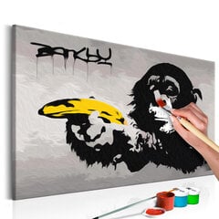 Картина по номерам Monkey (Banksy Street Art Graffiti) 60х40 см цена и информация | Живопись по номерам | 220.lv