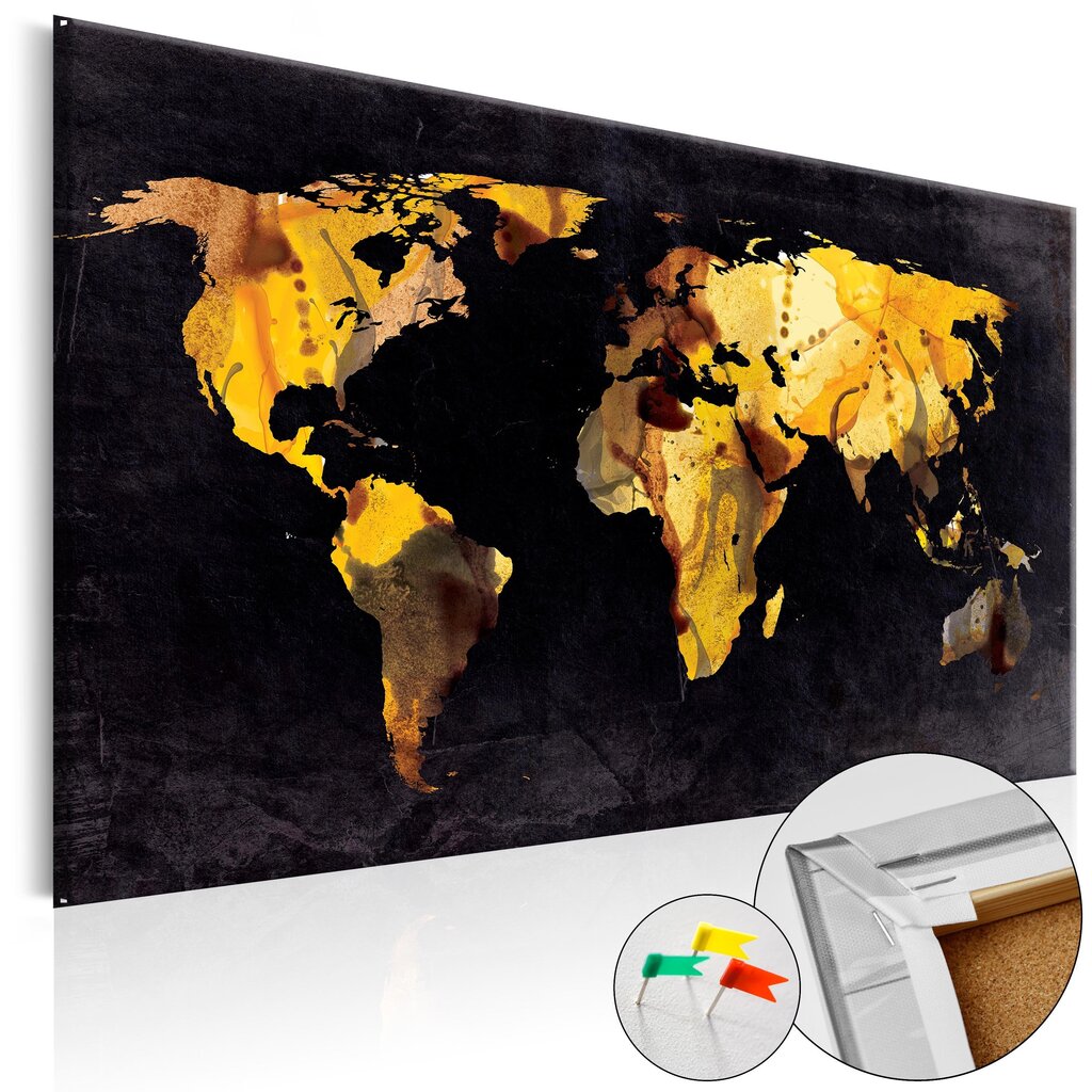 Attēls uz korķa - If the World were a desert... [Cork Map] cena un informācija | Gleznas | 220.lv